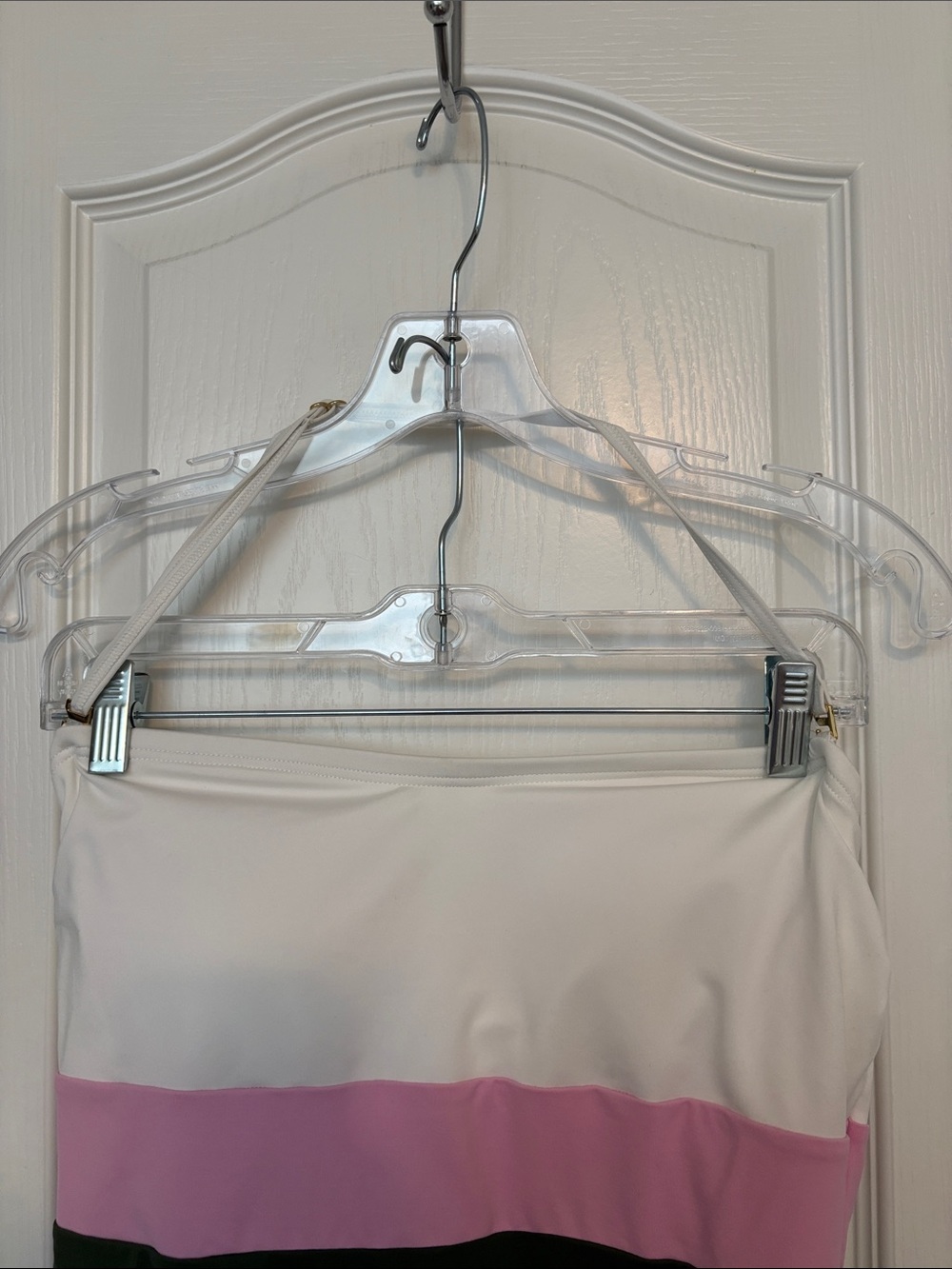 kate spade White Pink Olive Black Colorblock One-Piece Swimsuit size Large - Picture 3 of 7